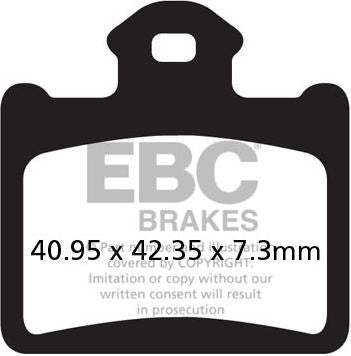 EBC-Brakes R Series Heavy Duty Sintered Brake Pads to fit Rear Right