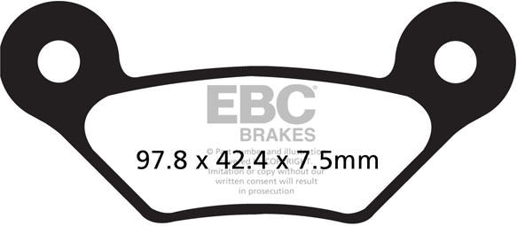 EBC-Brakes R Series Heavy Duty Sintered Brake Pads to fit Front Left