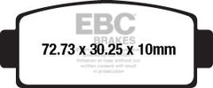 EBC-Brakes Carbon TT Pads for Enduro/MX Bikes to fit Rear Left