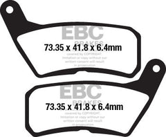 EBC-Brakes British Made Kevlar® Organic FA Series Brake Pads to fit Front Left