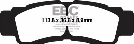 EBC-Brakes Carbon TT Pads for Enduro/MX Bikes to fit Front Left