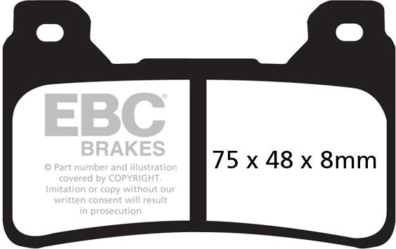 EBC-Brakes GPFAX Sintered Road Brake Pads to fit Front Left