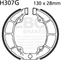 EBC-Brakes Motorcycle Grooved Replacement Brake Shoes to fit Rear Left