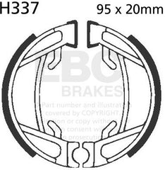 EBC-Brakes Plain Motorcycle Replacement Brake Shoes to fit Rear Left