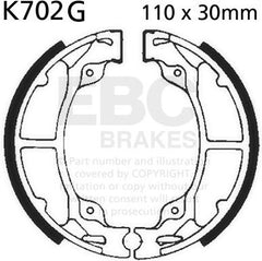 EBC-Brakes Motorcycle Grooved Replacement Brake Shoes to fit Rear Left