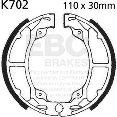 EBC-Brakes Plain Motorcycle Replacement Brake Shoes to fit Rear Right