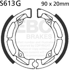 EBC-Brakes Motorcycle Grooved Replacement Brake Shoes to fit Front Left