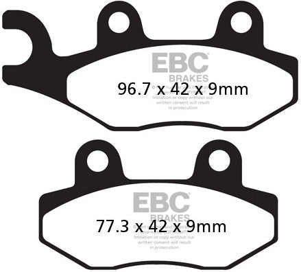 EBC-Brakes SFAHH Sintered Scooter Series Pads to fit Front Left