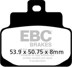 EBC-Brakes SFA Series Scooter Organic Pads to fit Front Left