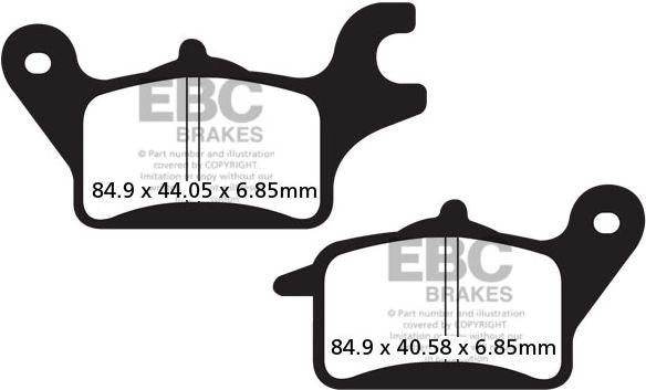 EBC-Brakes SFA Series Scooter Organic Pads to fit Front Right