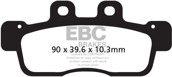 EBC-Brakes SFA Series Scooter Organic Pads to fit Front Left