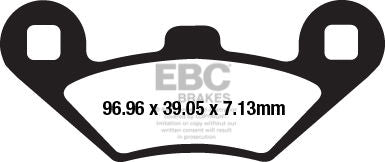 EBC-Brakes SFA Series Scooter Organic Pads to fit Front Left