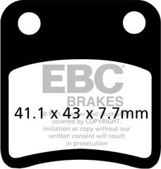 EBC-Brakes SFAC Carbon Series Scooter Pads to fit Front Left