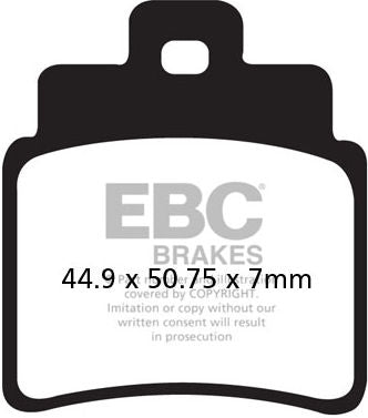 EBC-Brakes SFAC Carbon Series Scooter Pads to fit Front Left
