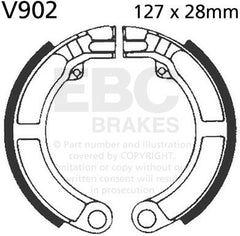 EBC-Brakes Plain Motorcycle Replacement Brake Shoes to fit Rear Left