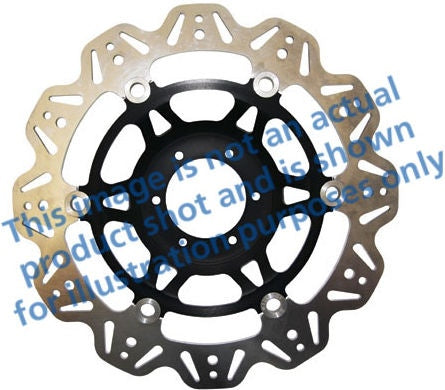 EBC-Brakes Vee-Series Sport Bike Disc (Black Hub) to fit Front Left