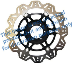 EBC-Brakes Vee-Series Sport Bike Disc (Black Hub) to fit Front Left