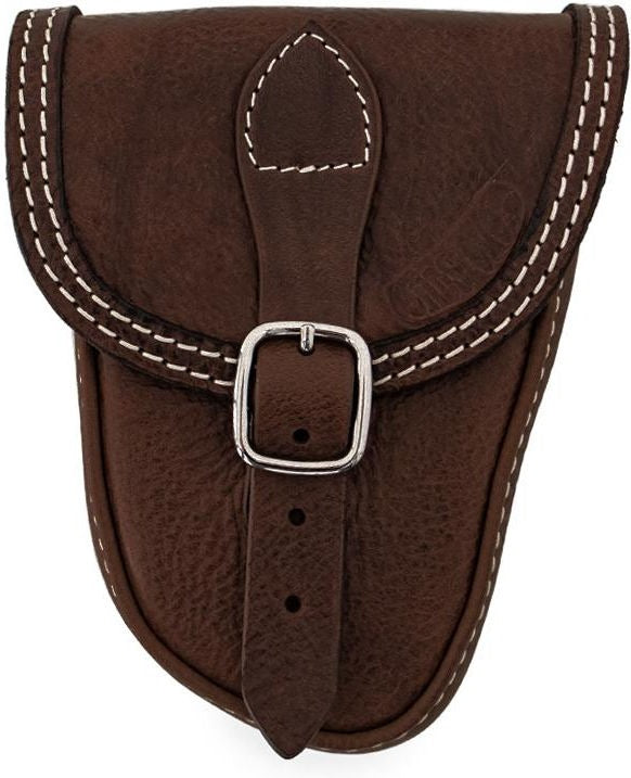 Ends Cuoio 2017-Later Triumph Street-Twin/Thruxton/Bonneville/Scrambler/Street Scrambler Rocker Small Leather, Dark Brown | rkr.tm