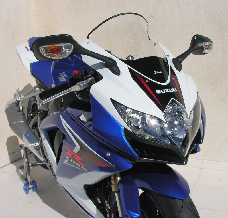 Ermax high protection windshield ermax for gsxr 600/750 2008/2010 sky blue  | 010400092