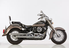 Cromo Line 2 Silencers Right Side Incl. 1 Manifold (Rear Cylinder) Silver