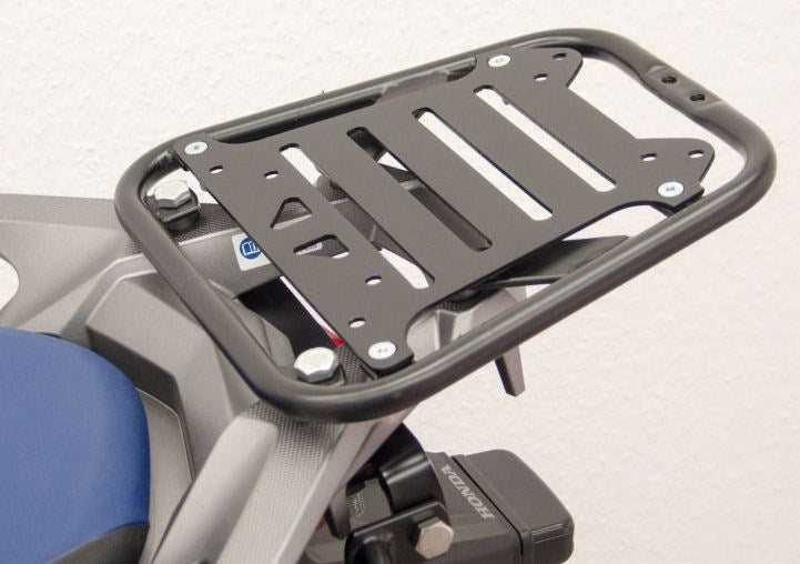 Fehling Topcase Carrier „flex“, black from metal sheet with 16 mm tube border and screw-on grip bracket | 6205 T