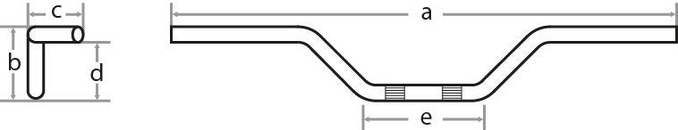 Fehling Handlebar, medium high and wide | 7146 LN 53