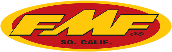 FMF Fmf 23" Oval Stkr(Yel/Rd) | 010594