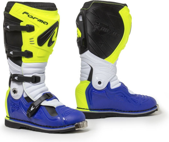 Forma Terrain Evolution Tx Standard Off-Road Fit, Yellow Fluo/White/Blue | FORC600-789811