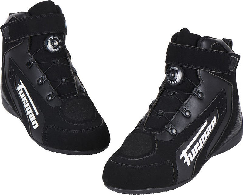 FURYGAN V4 EASY D3O SHOES BLACK-WHITE | 3135-143