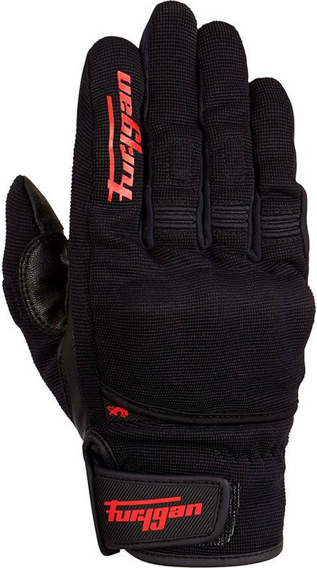 Furygan JET D30 MEN SUMMER GLOVES, Black-Red | 4485-108