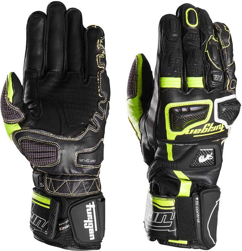 FURYGAN STYG20 X KEVLAR GLOVES NOIR-JAUNE STAB-BLANC | 4566-1048