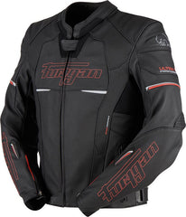 Furygan NITROS MEN LEATHER JACKET, Black-Red | 6021-108