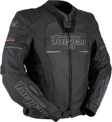 Furygan NITROS MEN LEATHER JACKET, Black-White | 6021-143