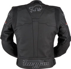 Furygan NITROS MEN LEATHER JACKET, Black-White | 6021-143