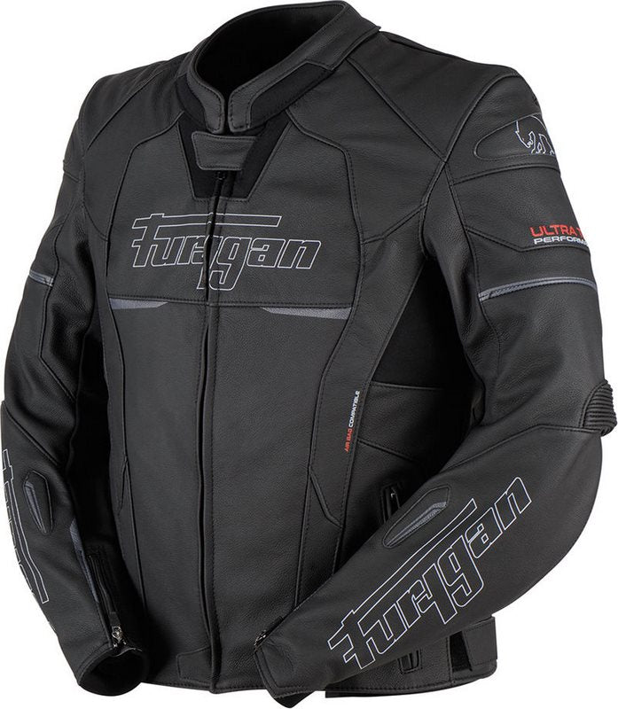 Furygan NITROS MEN LEATHER JACKET, Black-White | 6021-143