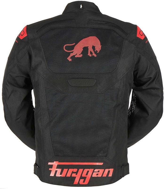 FURYGAN ATOM VENTED EVO TEXTILE JACKETS BLACK-RED | 6460-108