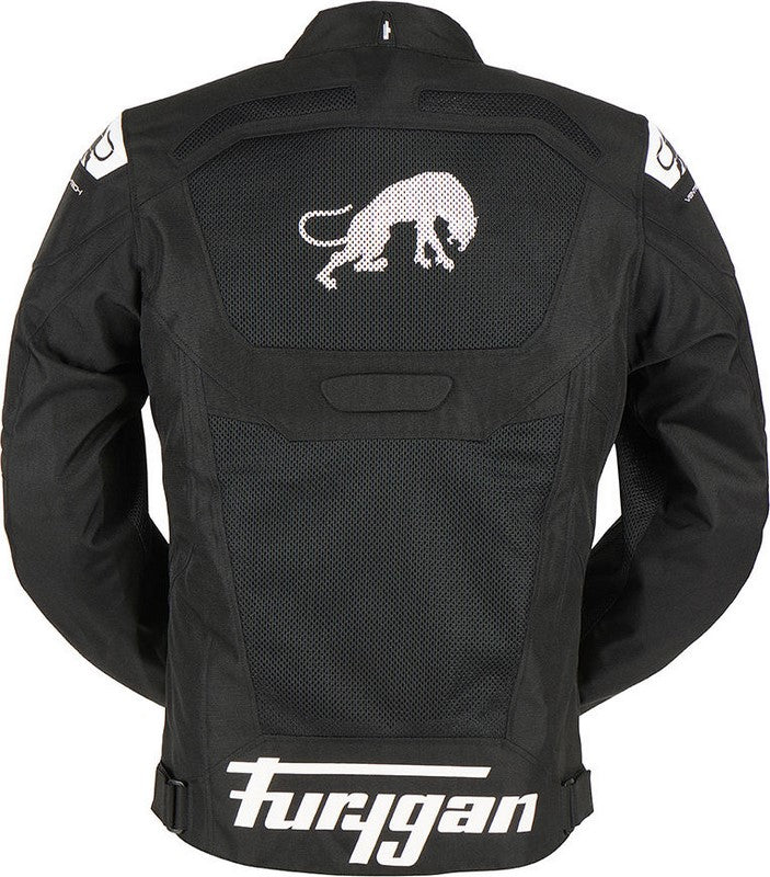 FURYGAN ATOM VENTED EVO TEXTILE JACKETS BLACK-WHITE | 6460-143