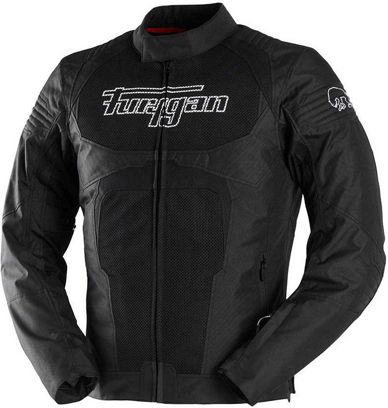 FURYGAN WB08  VENTED PLUS TEXTILE JACKETS BLACK-WHITE | 6482-143