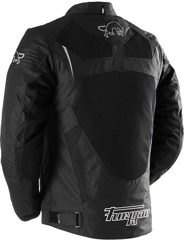 FURYGAN WB08  VENTED PLUS TEXTILE JACKETS BLACK-WHITE | 6482-143