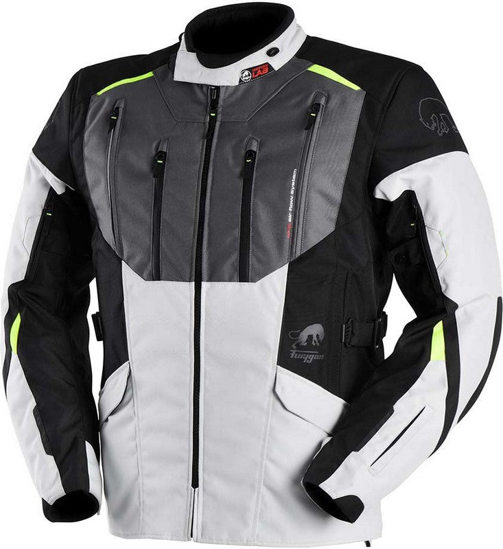 FURYGAN BROOKS 3/4 TEXTILE JACKETS BLACK-PEARL-ANTHRA-FLUO | 6483-1664