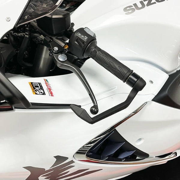 GBRacing M12 Threaded Clutch Lever Guard, 15mm Spacer Bar end, 160mm. | CLG-M12-S15-A160-GBR