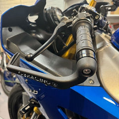 GBRacing M8 THREADED CLUTCH LEVER GUARD, 5MM SPACER WITH 6MM RECESS, 160MM MOULD | CLG-M8-S5-B5-R6-A160-GBR