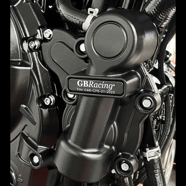 GBRacing GSX-8S M3 & V-Strom 800DE Secondary Water Pump Cover 2023 | EC-GSX-8S-M3-5-GBR
