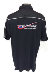 GB Racing Merchandise Mens Tech Black Polo | GBR-TP