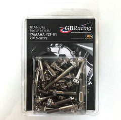 GBRacing TITANIUM RACE BOLTS - YAMAHA YZF-R1 2015-2023 | TI-R1-2015-SET
