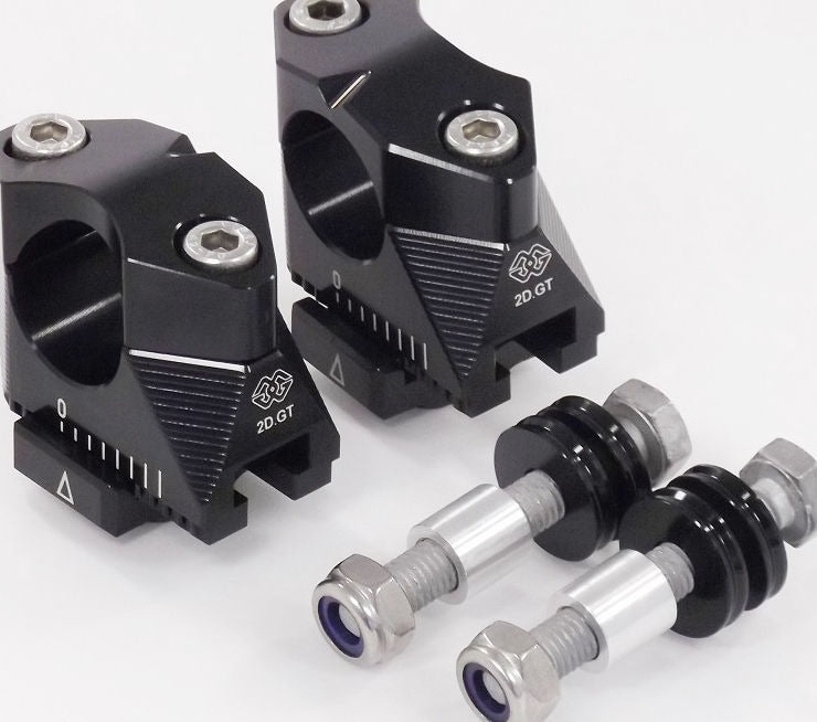2DGT adjustable handlebar brackets with ABK-19, black