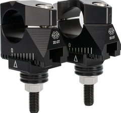 2DGT adjustable handlebar brackets with ABK-19, black