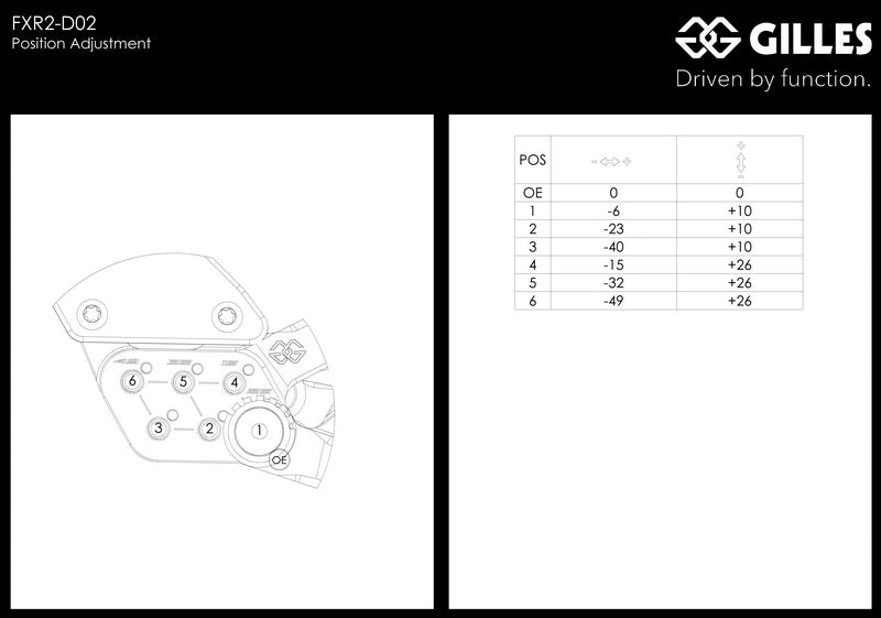 Footrest system FXR