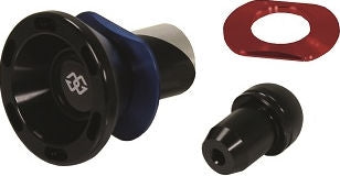 GTA rear axle protector, black-red