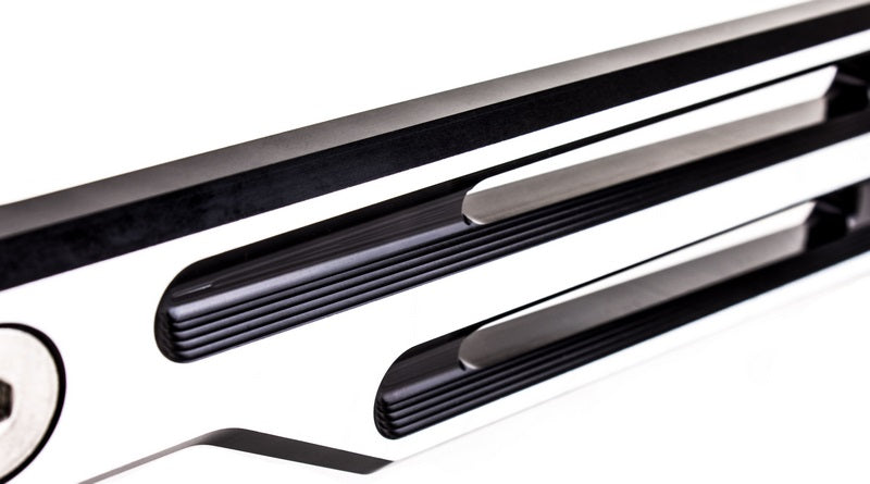 Licence plate holder, black-silver